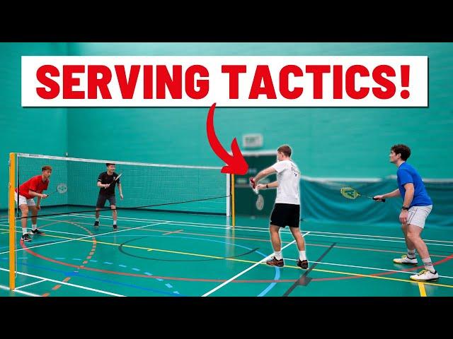 The 4 Best SERVES To Play In Men's Doubles - Badminton Strategy