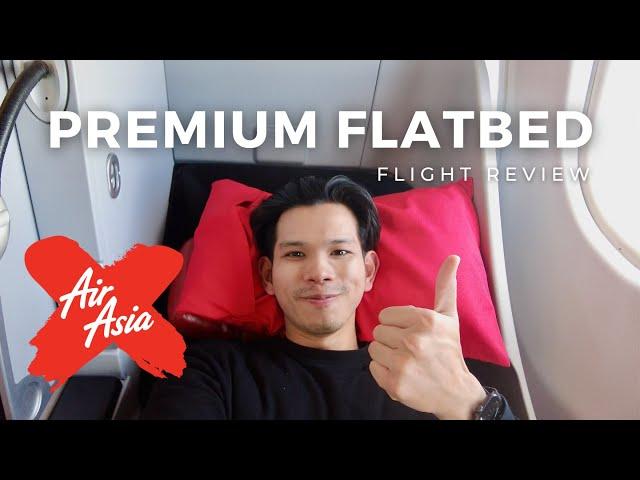 $130 Business Class Flight! | Air Asia X Premium Flatbed Flight Review