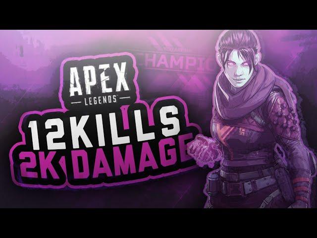 Getting the 2K damage badge for the first time with 12 kills - Apex Legends PS4