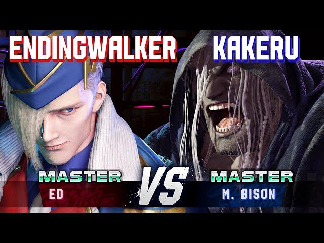 SF6 ▰ ENDINGWALKER (Ed) vs KAKERU (M.Bison) ▰ High Level Gameplay