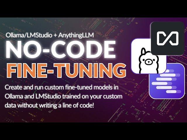 Create fine-tuned models with NO-CODE for Ollama & LMStudio!