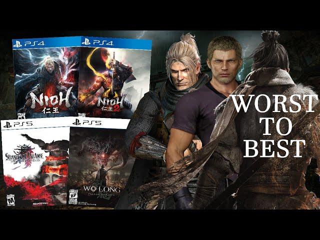 Ranking The Team Ninja Soulslikes WORST TO BEST (Nioh 1&2, Wo long, Strangers Paradise)