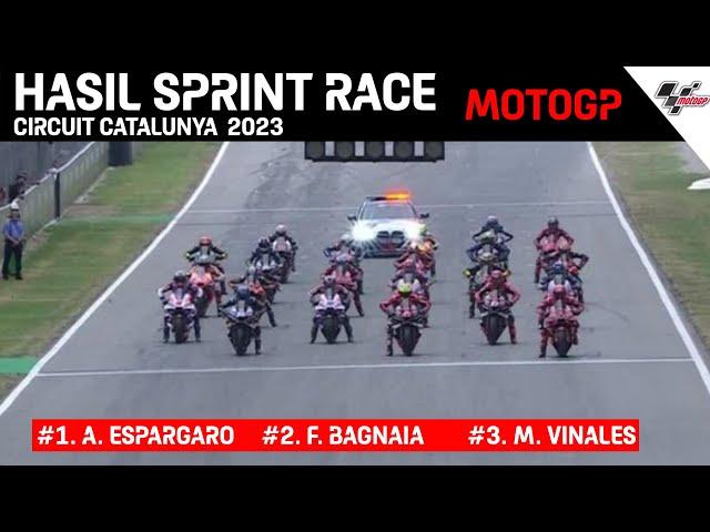 Hasil SPRINT RACE motogp CATALUNYA 2023 ~ hasil MotoGP hari ini