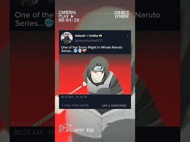 Itachi Uchiha killed his clan 