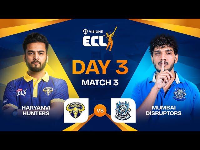 #ECL | Match 7 | Haryanvi Hunters vs Mumbai Disruptors | Elvish Yadav vs Munawar Faruqui