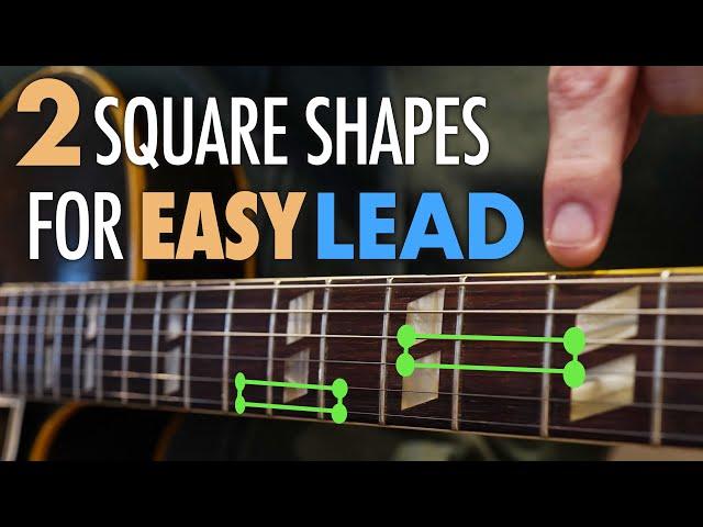 Get started playing lead guitar with these 2 easy square shapes. Not sure where to start? Start here