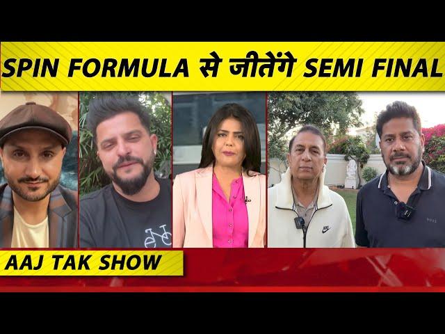 AAJ TAK SHOW: Gavaskar, Harbhajan, Raina Predict Game Changers in India vs Aus Semi Final