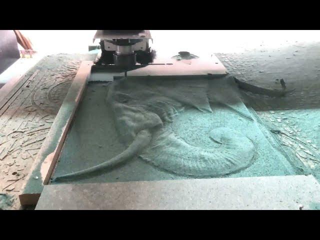 Simple Cnc 3d relief ll 3d model elephant  relief for cnc Router