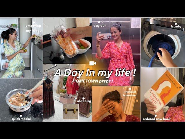 A Day In My LifeHOMETOWN preps! emptying my fridge, shopping, emotional breakdown, new book & more!