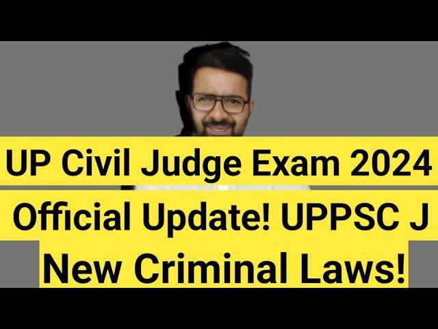 UP Civil Judge Vacancy 2024 || Official Update!