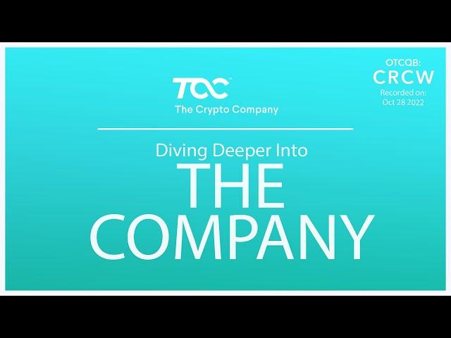 The Crypto Company; Diving Deeper into the Company Itself with CEO Ron Levy