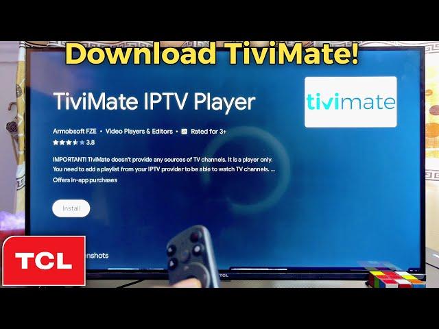 TCL Smart TV: How to Install TiviMate