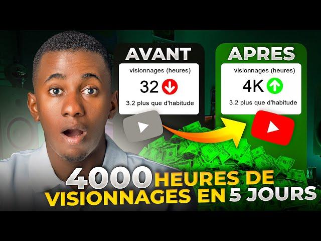 Comment Obtenir 4000 Heures de Visionnages en 5 Jours Sur Youtube