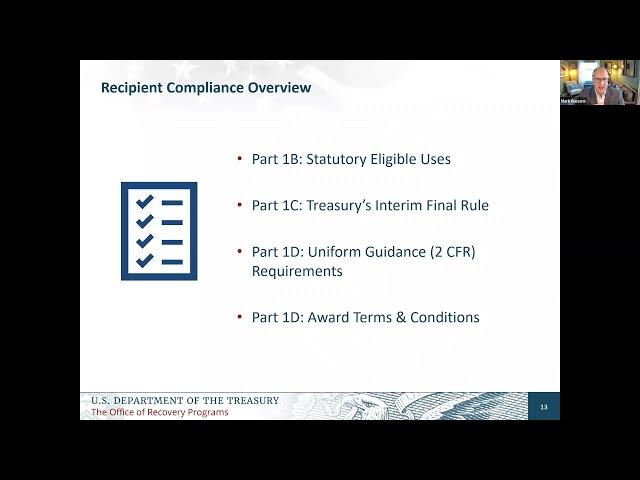 WEBINAR: State & Local Recovery Fund: Reporting Guidance (Counties/Cities w/ award under $5million)