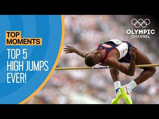 The Highest Ever Olympic High Jumps! | Top Moments