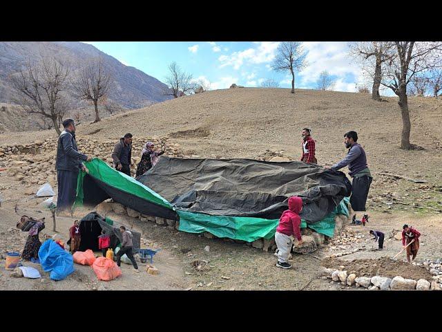 Nomadic Life: The Uncanny Unity of Nomads: Pitching a Tent for a Nomadic Family in Winter