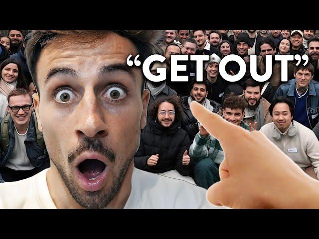 I got KICKED OUT for hosting an ILLEGAL meetup with 100 developers!