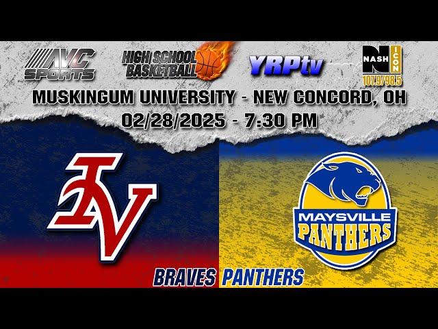 Indian Valley Braves vs Maysville Panthers HS Boys Basketball Playoffs 02.28.2025