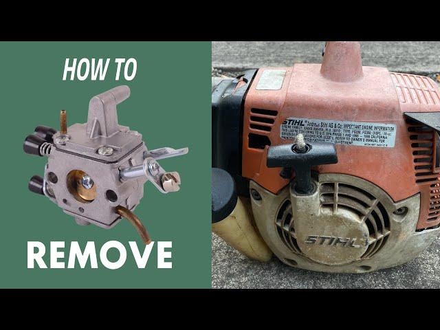 Remove Shroud and Carburetor: STIHL FS 120, 200, 250 Trimmer