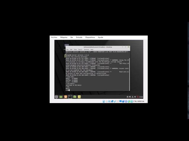 Instalación MongoDB en Linux Mint VirtualBox