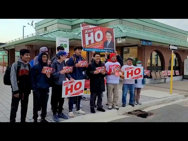 Alan Ho for Markham Regional Councillor @Go Station