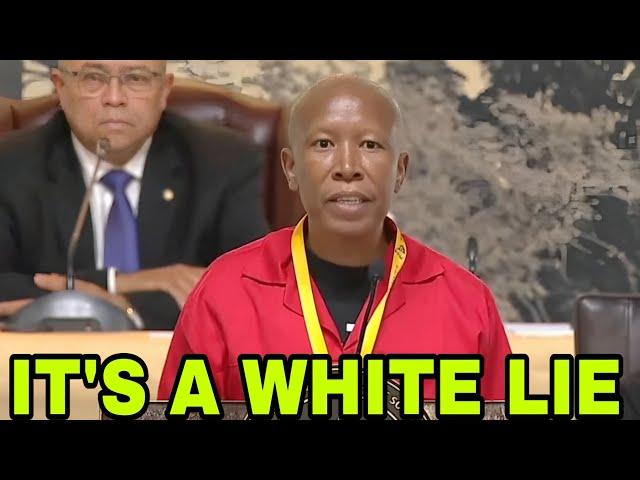 Julius Malema Destroy Theory of White Afrikaner Genocide.