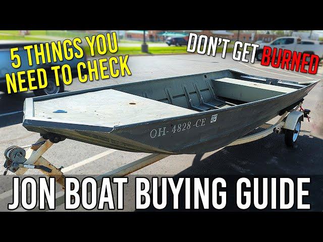 JON BOAT BUYING GUIDE - TOP 5 THINGS TO CHECK - How To Buy Used Aluminum Boat Facebook Marketplace