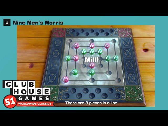 Club House Games 51 Worldwide Classics  Nine Men's Morris