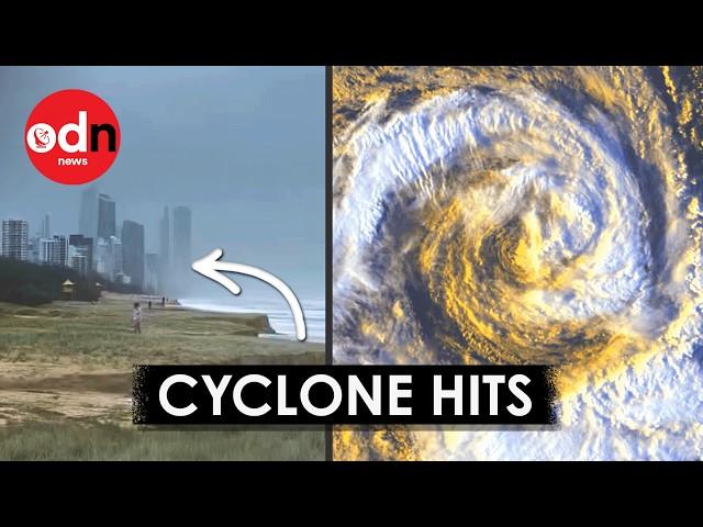 Footage Shows Moment Cyclone Alfred Hits Australian Coast