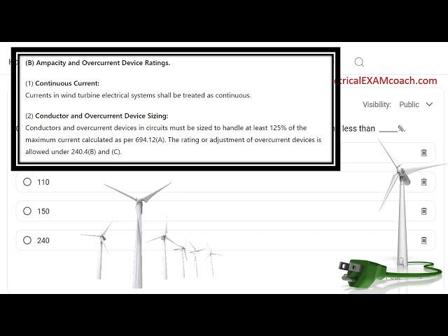 #178 Electrical Question of the Day Wind Generation NEC Article 694