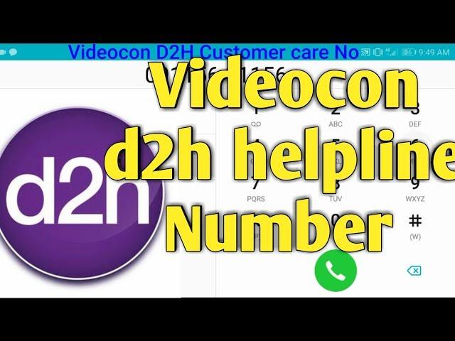 Videocon d2h customer care number