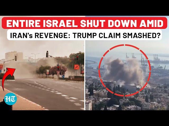 Entire Israel Shut Down Amid Iran's Revenge Attack While Trump Claims Israel Safer As US Bombed Iran