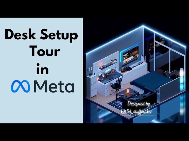 My Desk Setup Tour in Metaverse 2022  | My Desk Setup Tour 2022  | #shorts