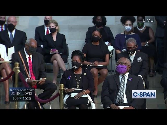 WINTLEY PHIPPS SINGS AMAZING GRACE AND IT IS WELL AT CONGRESSMAN LEWIS' SERVICE ROTUNDA US CAPITOL