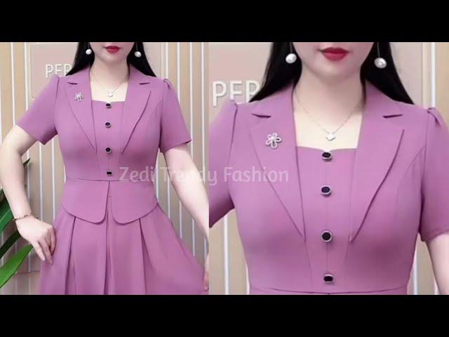 Latest Collar Style Neck Design Kurti Cutting Stitching/ Korean Style Dress/ Stylish Collar Neck DIY