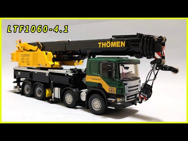 1/50 WSI liebherr LTF1060-4.1 Thomen unboxing 01-1218 크레인모형 중장비모형 스카니아트럭 SCANIA 8×4 60ton CRANE