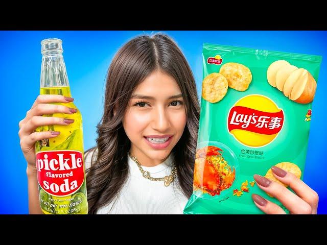 TASTING RARE SNACKS AND DRINKS