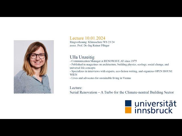 Accelerating the Transition to Climate-Neutral Buildings | Ulla Unzeitig | 10.01.2024