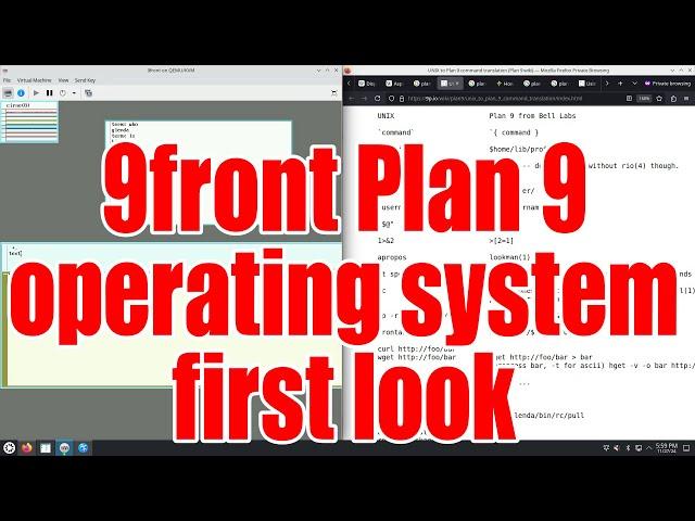 9front Plan9 operating system first look tutorial - November 2024 - 7a03ded2