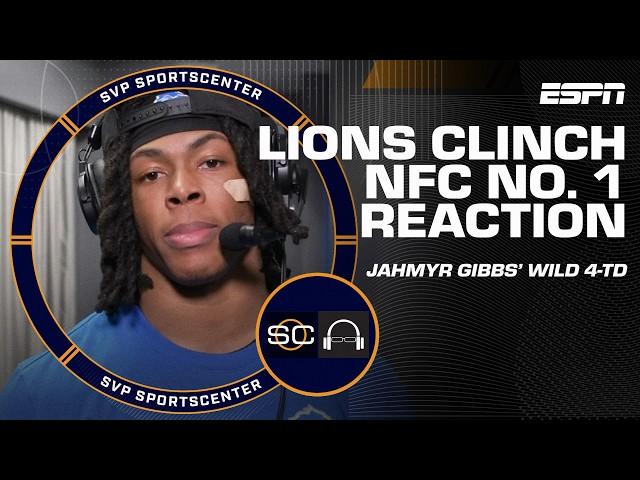 LIONS CLINCH NFC NO. 1 SEED  Jahmyr Gibbs reflects on 'surreal' 4-TD game  | SC with SVP