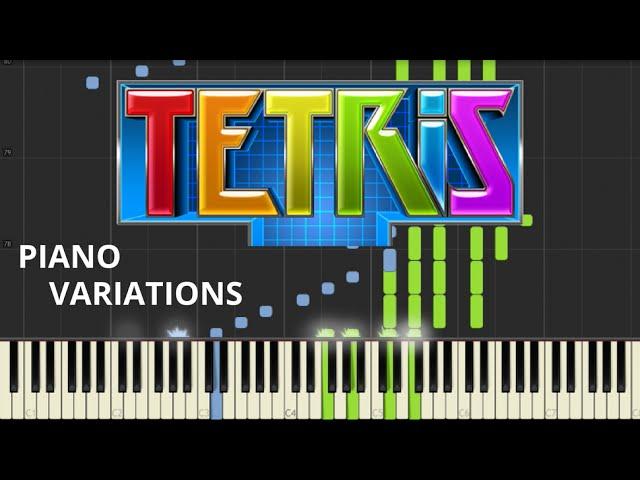 The Tetris Piano Variations (Synthesia + Sheets) || TedescoCreations