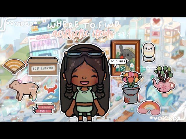 Where to find Rare *AESTHETIC ITEMS* ꩜ | Toca Life World | *VOICED*|It’s me Annie ⋆౨ৎ˚⟡˖ ࣪