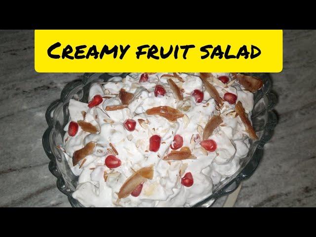 Creamy fruit salad recipe|Restaurant style fruit salad recipe|Special fruit salad@Mazahtastehub5191