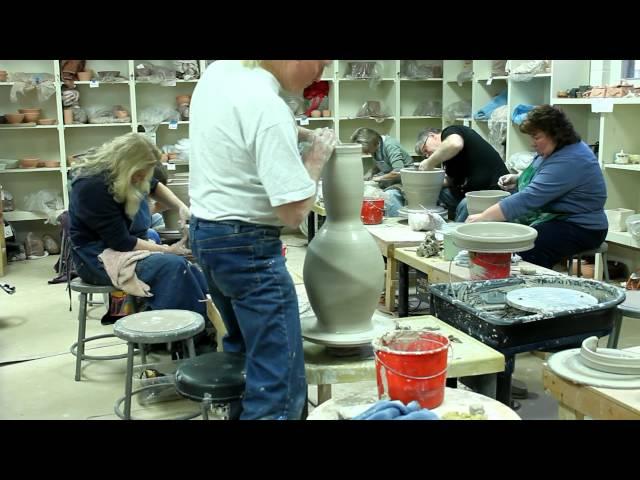 Kevin Crowe Gave Workshop at The Little Pottery Shop