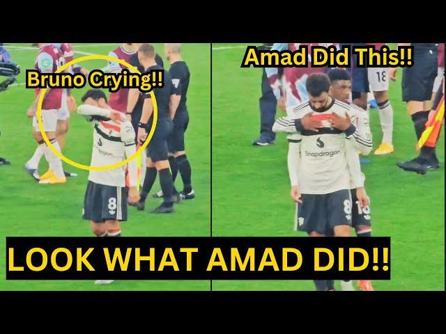 Amad Diallo classy Attitude CONSOLED Bruno Fernandes who was CRYING afer Man United Loss to West Ham