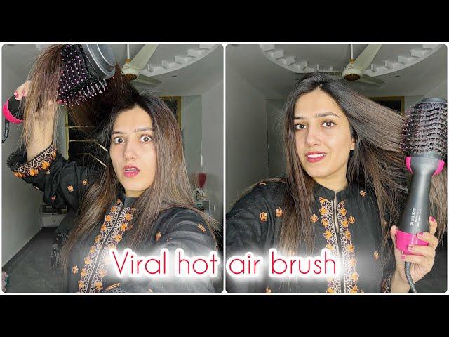 Viral hot air brush | blow dryer at home | Natasha waqas