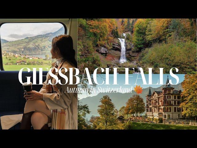 AUTUMN TRAVEL GUIDE IN SWITZERLAND | Visiting Giessbach falls, Interlaken, Lake Brienz, Iseltwald