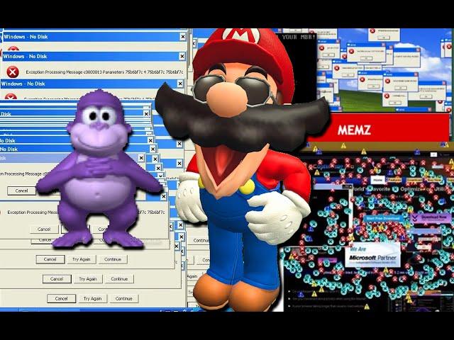 Mario Downloads Internet Viruses