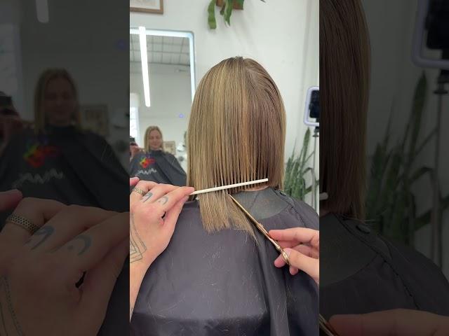 Layers first for a layered bob #hairstyle #haircut #hair #hairtutorial