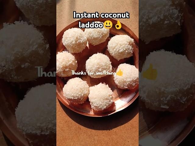 Easy Nariyal laddoo recipe#youtube shorts #food #shorts#sweets#bhaidooj